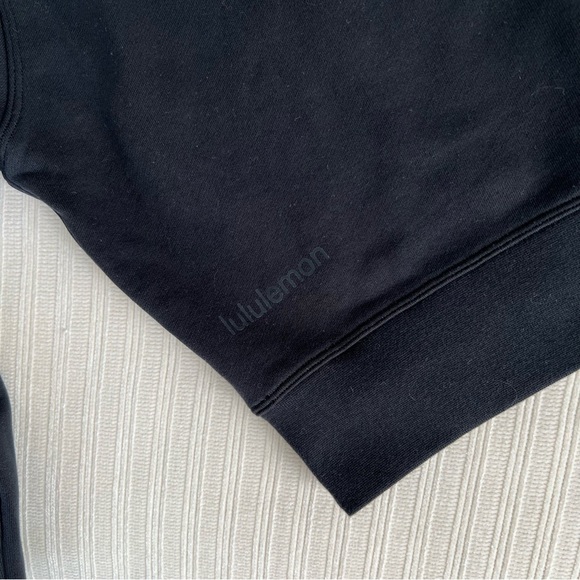 Lululemon Perfectly oversized Cropped Crew (French Terry) - Black - Picture 3 of 3